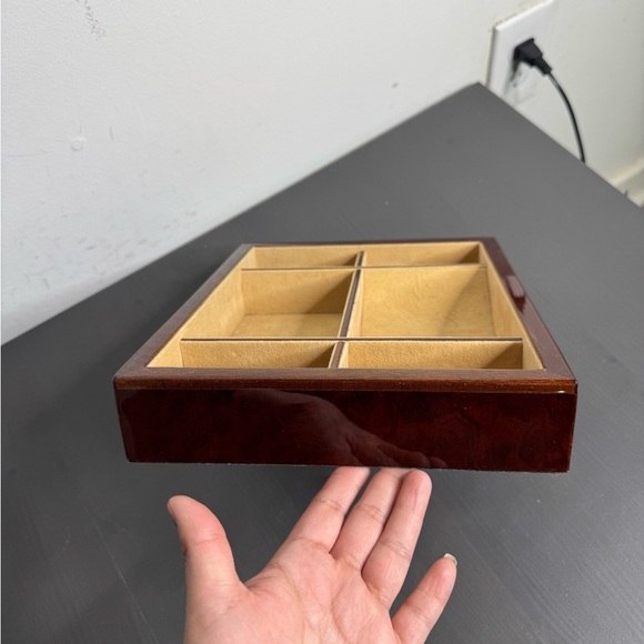 Neiman Marcus Wood Vanity Tray Brown - Picture 3 of 12